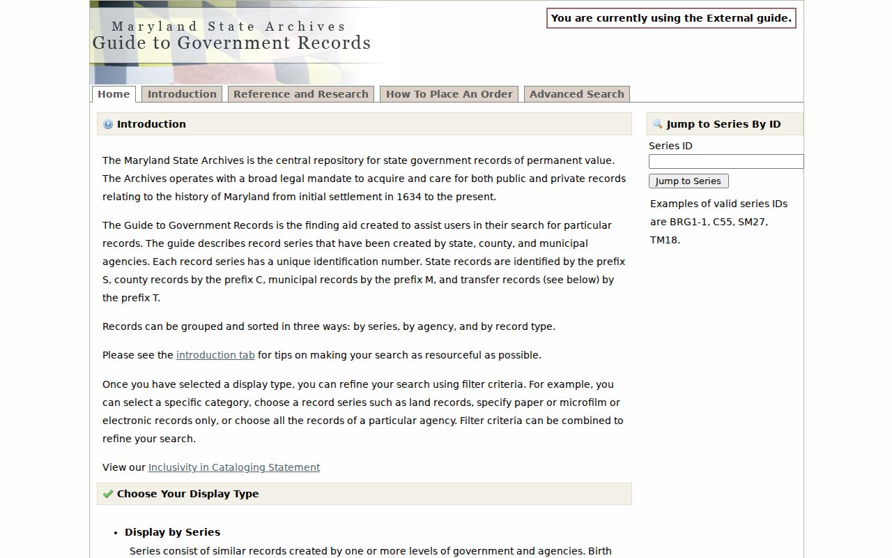 Howard County people search in the Maryland State Archives guide